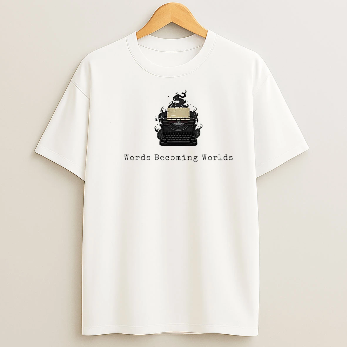 Whatwillwear Dalatshirt 20251219_093336 155_dark Academia Typewriter Words Becoming Worlds Shirts