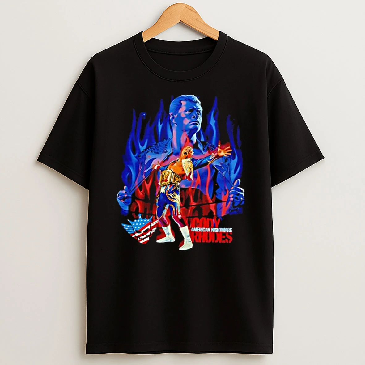 Whatwillwear Dalatshirt 20251219_093336 155_wwe Cody Rhodes Flames Star Graphic Shirts