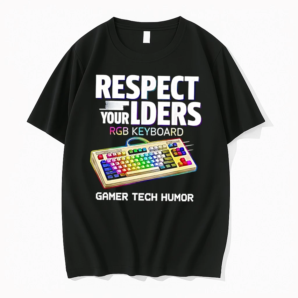 Whatwillwear Dalatshirt 20251219_174820 82_respect Your Elders Rgb Keyboard Gamer Tech Humor Shirts