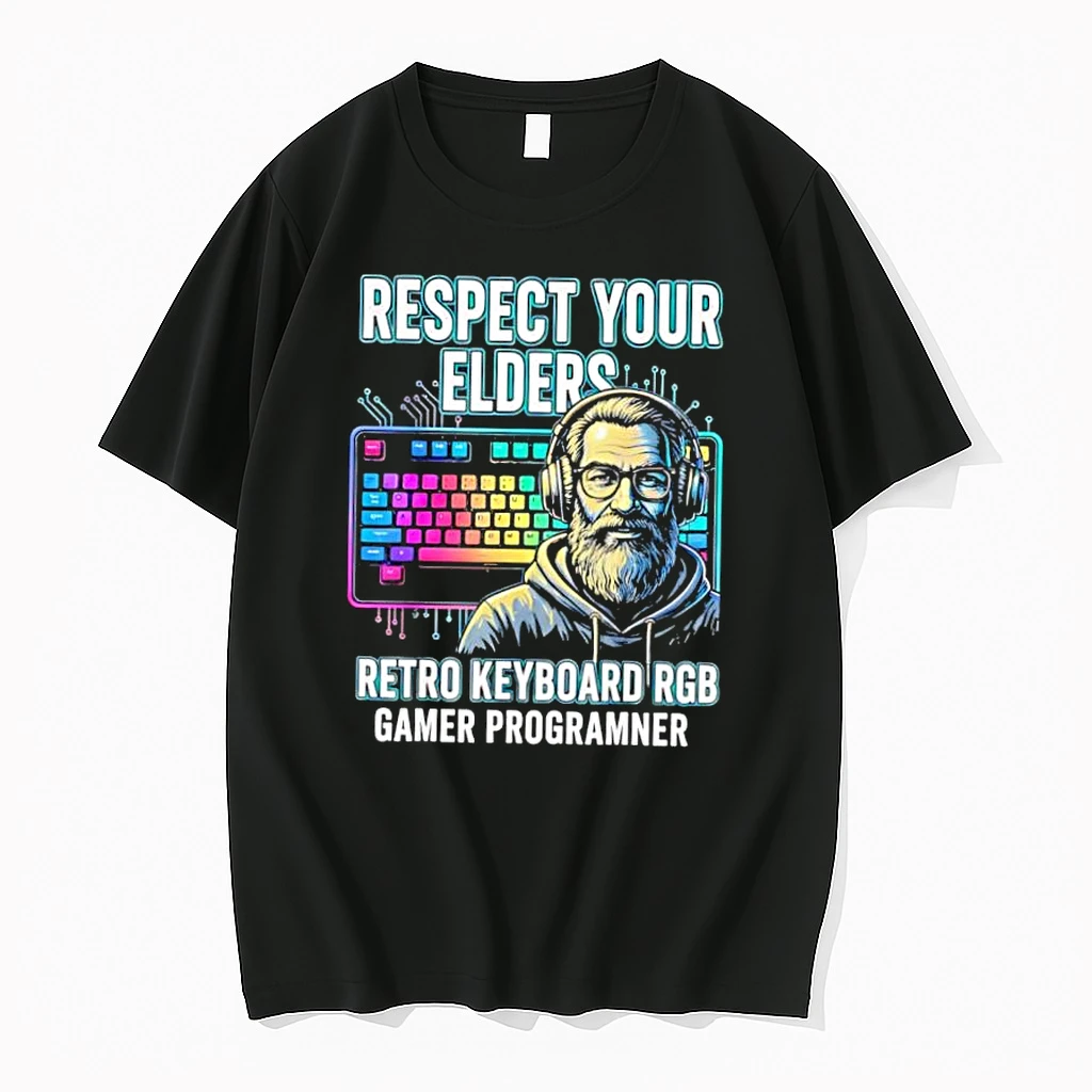 Whatwillwear Dalatshirt 20251219_174820 82_respect Your Elders Retro Keyboard Rgb Gamer Programmer Shirts