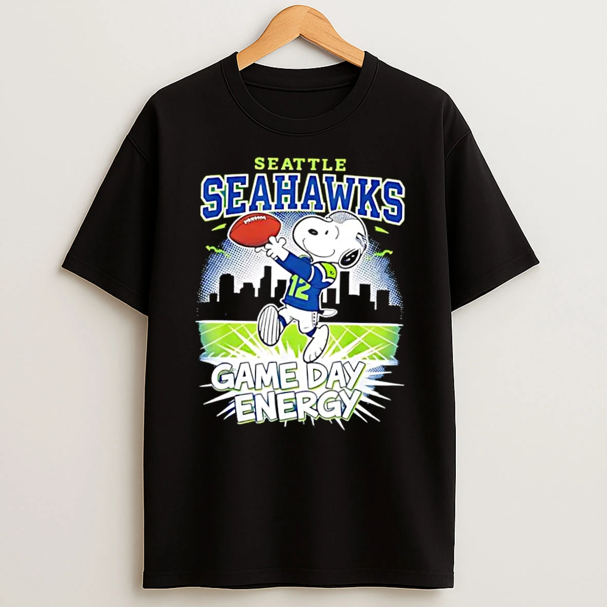 Whatwillwear Dalatshirt 20251219_174820 82_seattle Seahawks Game Day Energy Snoopy Peanuts Football Shirts