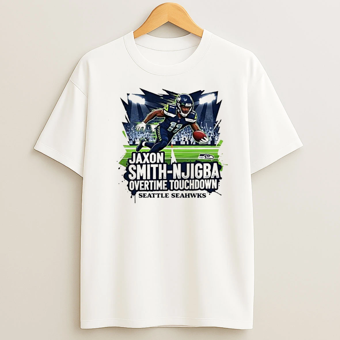 Whatwillwear Dalatshirt 20251219_174820 82_seattle Seahawks Jaxon Smith Njigba Overtime Touchdown Play Shirts