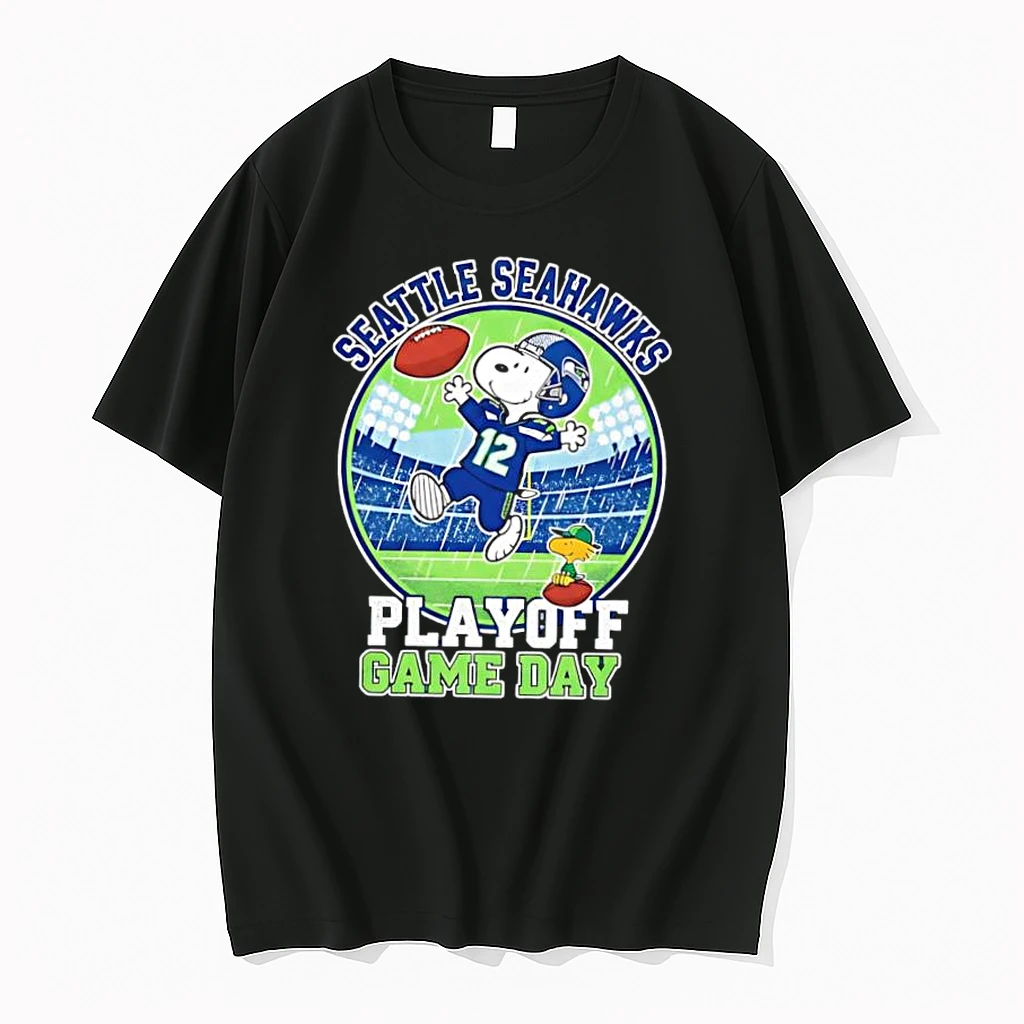 Whatwillwear Dalatshirt 20251219_174820 82_seattle Seahawks Playoff Game Day Snoopy Peanuts Football Fan Shirts