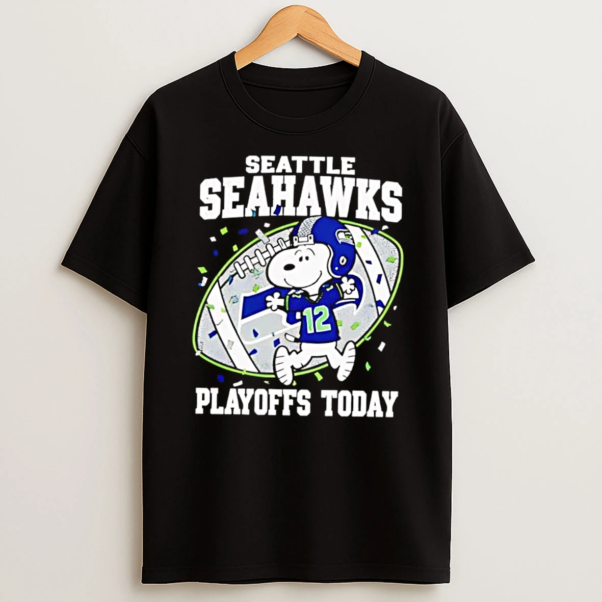 Whatwillwear Dalatshirt 20251219_174820 82_seattle Seahawks Playoffs Today Snoopy Peanuts Football Mood Shirts