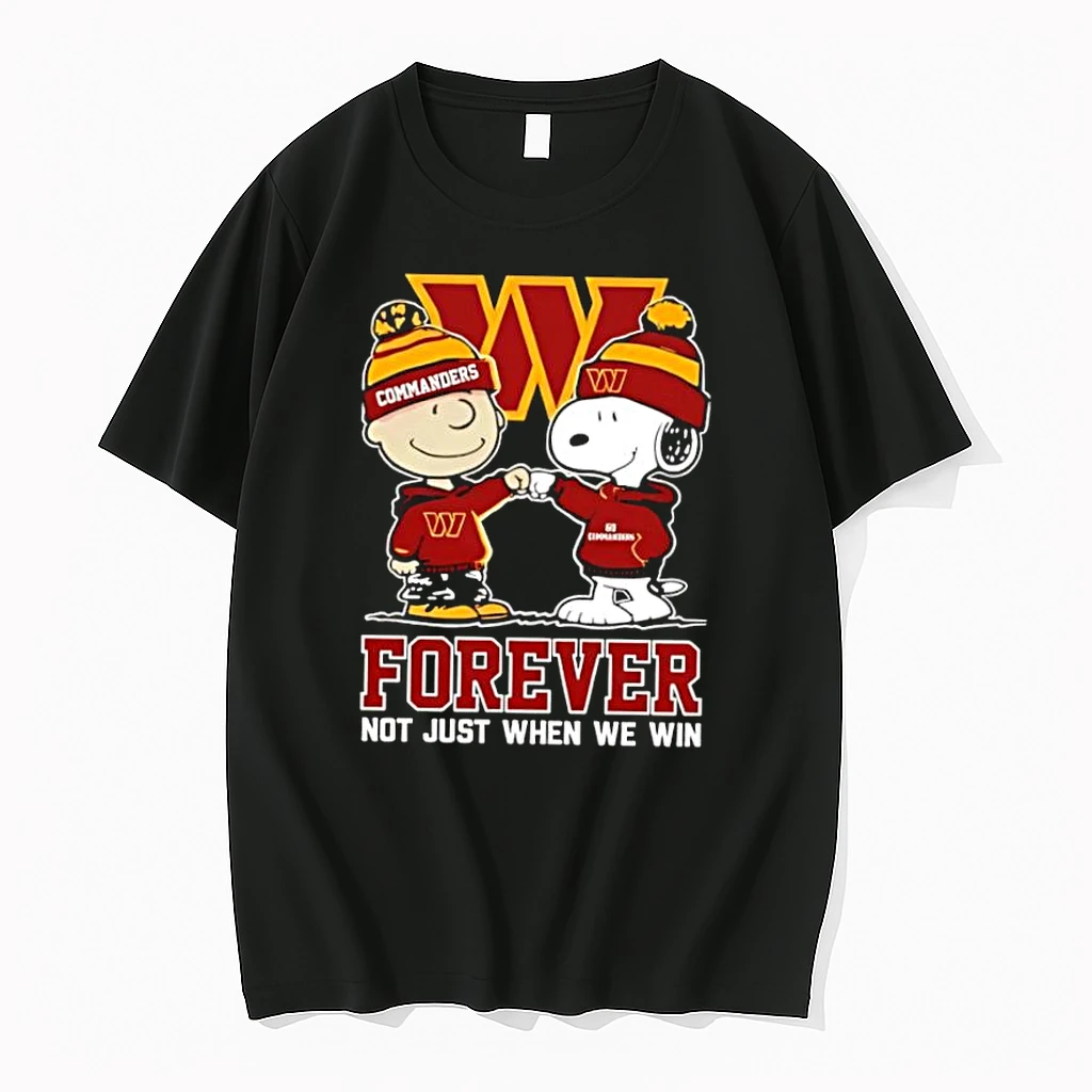 Whatwillwear Dalatshirt 20251219_174820 82_washington Commanders Charlie Brown And Snoopy Forever Not Just When We Win Shirts