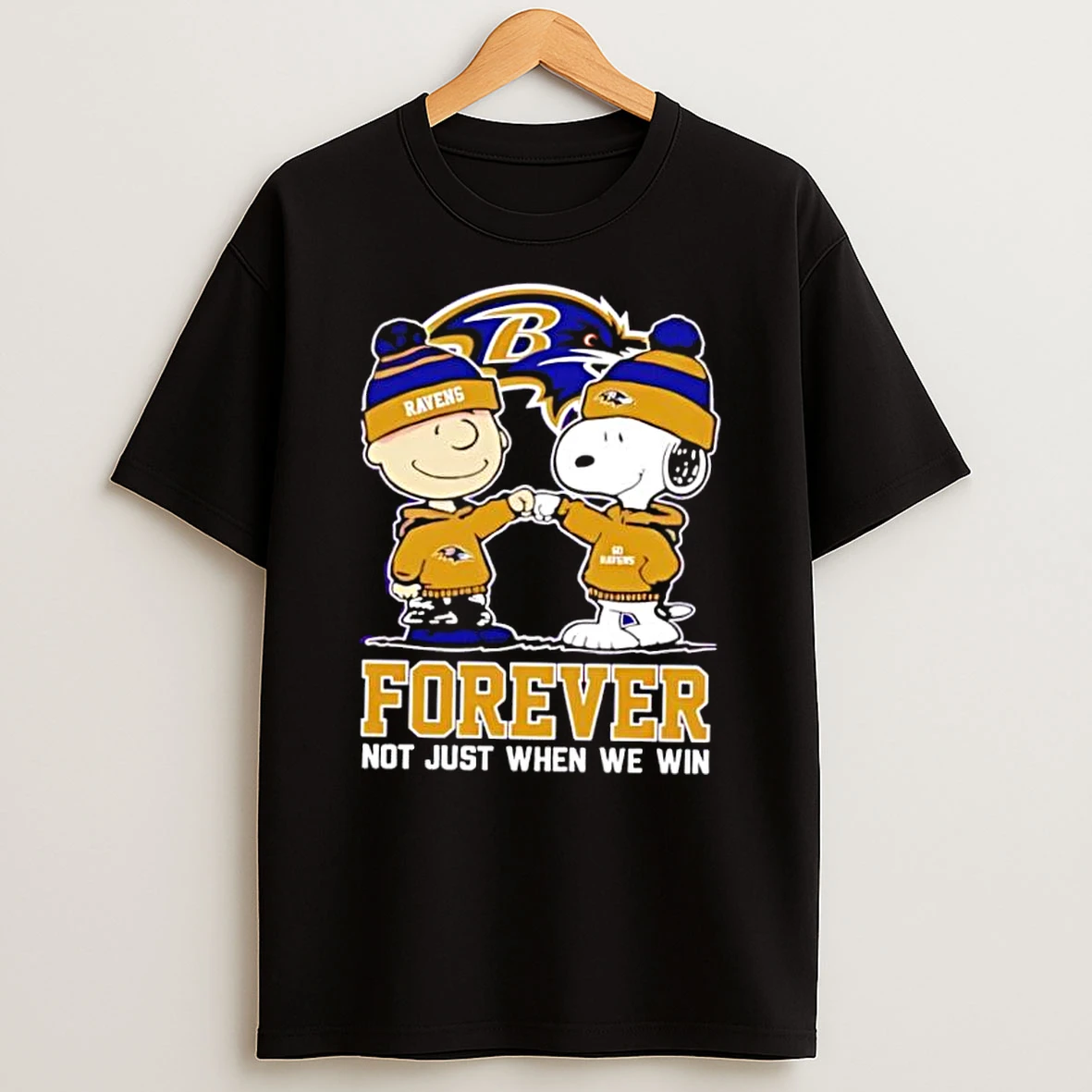 Whatwillwear Dalatshirt 20251220_085805 61_baltimore Ravens Charlie Brown And Snoopy Forever Not Just When We Win Shirts