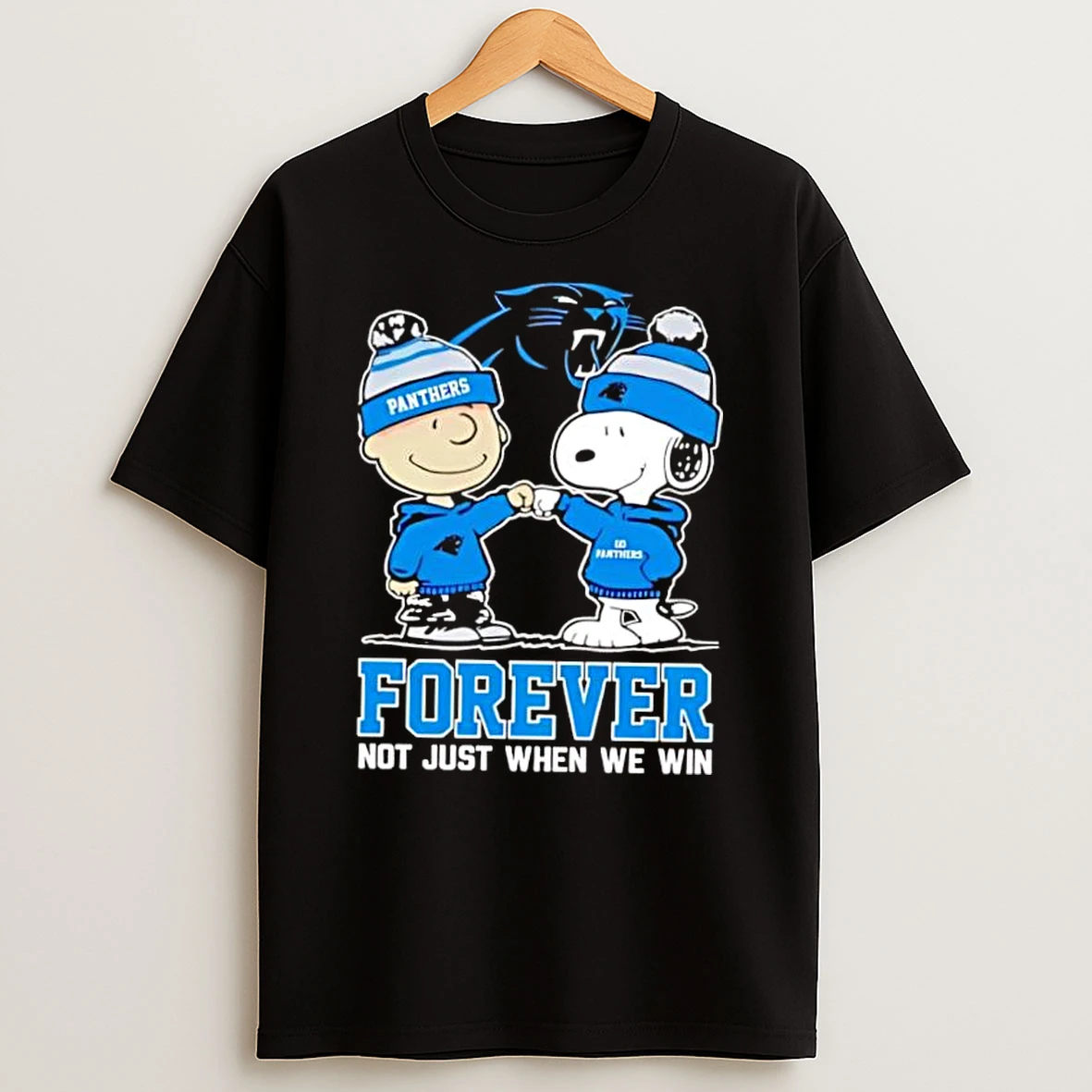 Whatwillwear Dalatshirt 20251220_085805 61_carolina Panthers Charlie Brown And Snoopy Forever Not Just When We Win Shirts