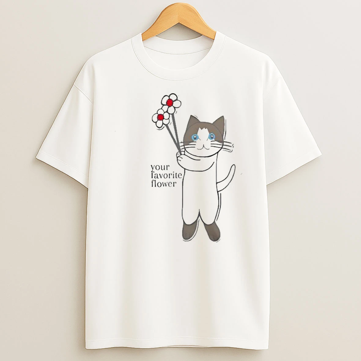 Whatwillwear Dalatshirt 20251222_101533 167_cat Your Favorite Flower Cute Shirts