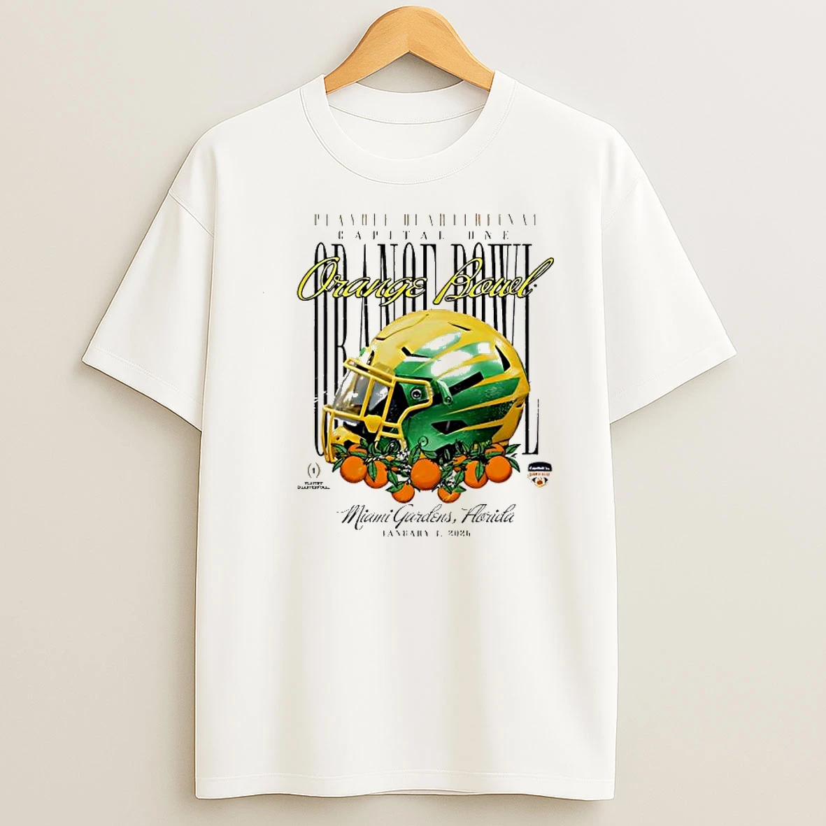 Whatwillwear Dalatshirt 20251223_115823 42_oregon Ducks Ivory 2026 Orange Bowl Helmet Shirts