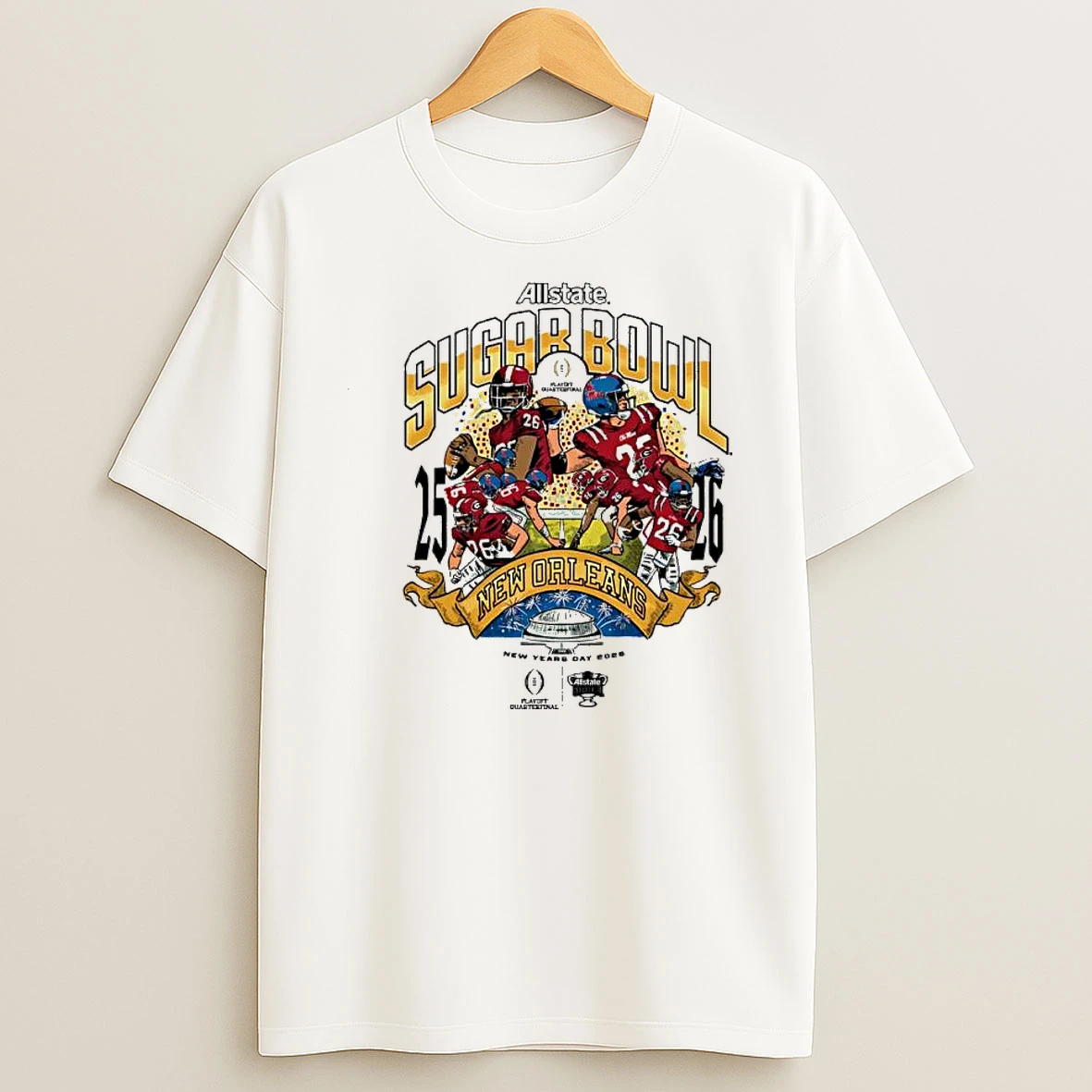 Whatwillwear Dalatshirt 20251224_114812 23_ole Miss 2026 Allstate Sugar Bowl Adult Graphic Shirts