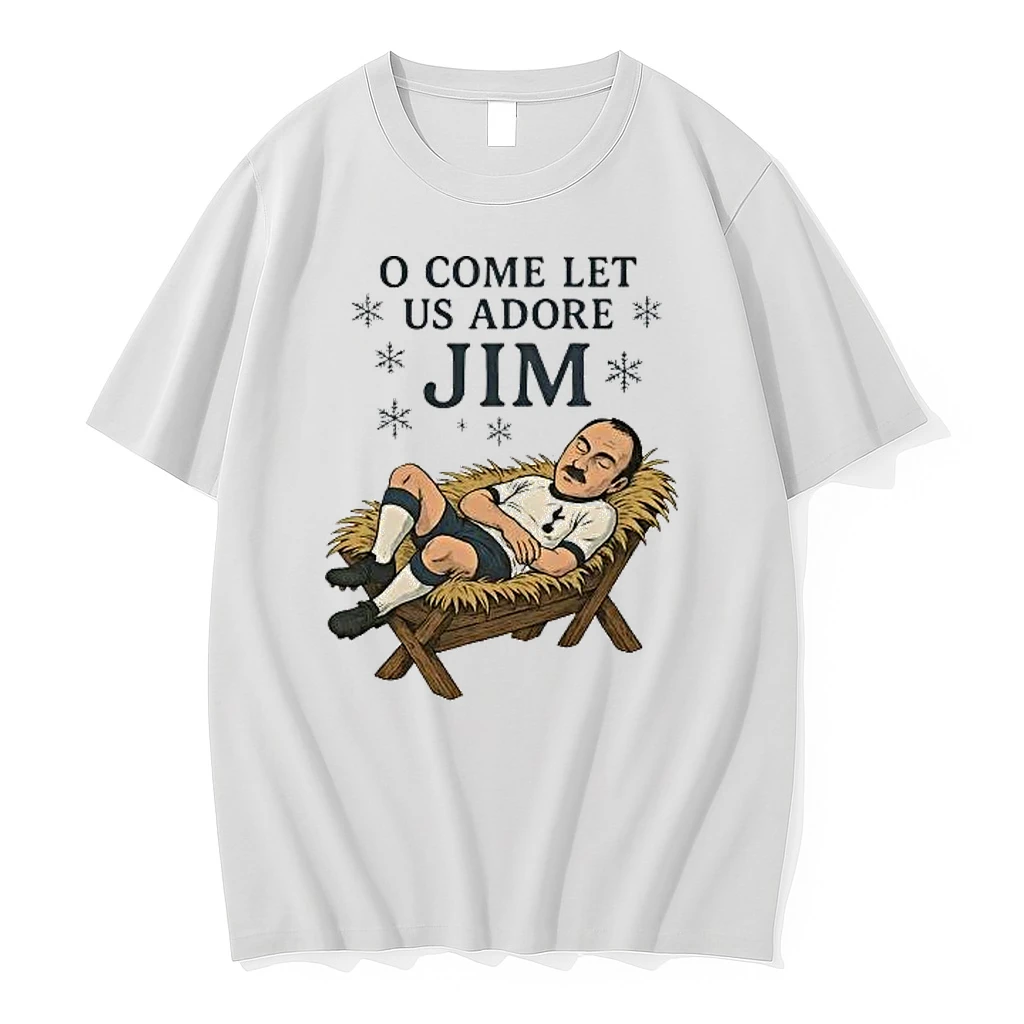 Whatwillwear Hoopoetees 20251219_121459 74_jimmy Greaves O Come Let Us Adore Jim Christmas Shirts