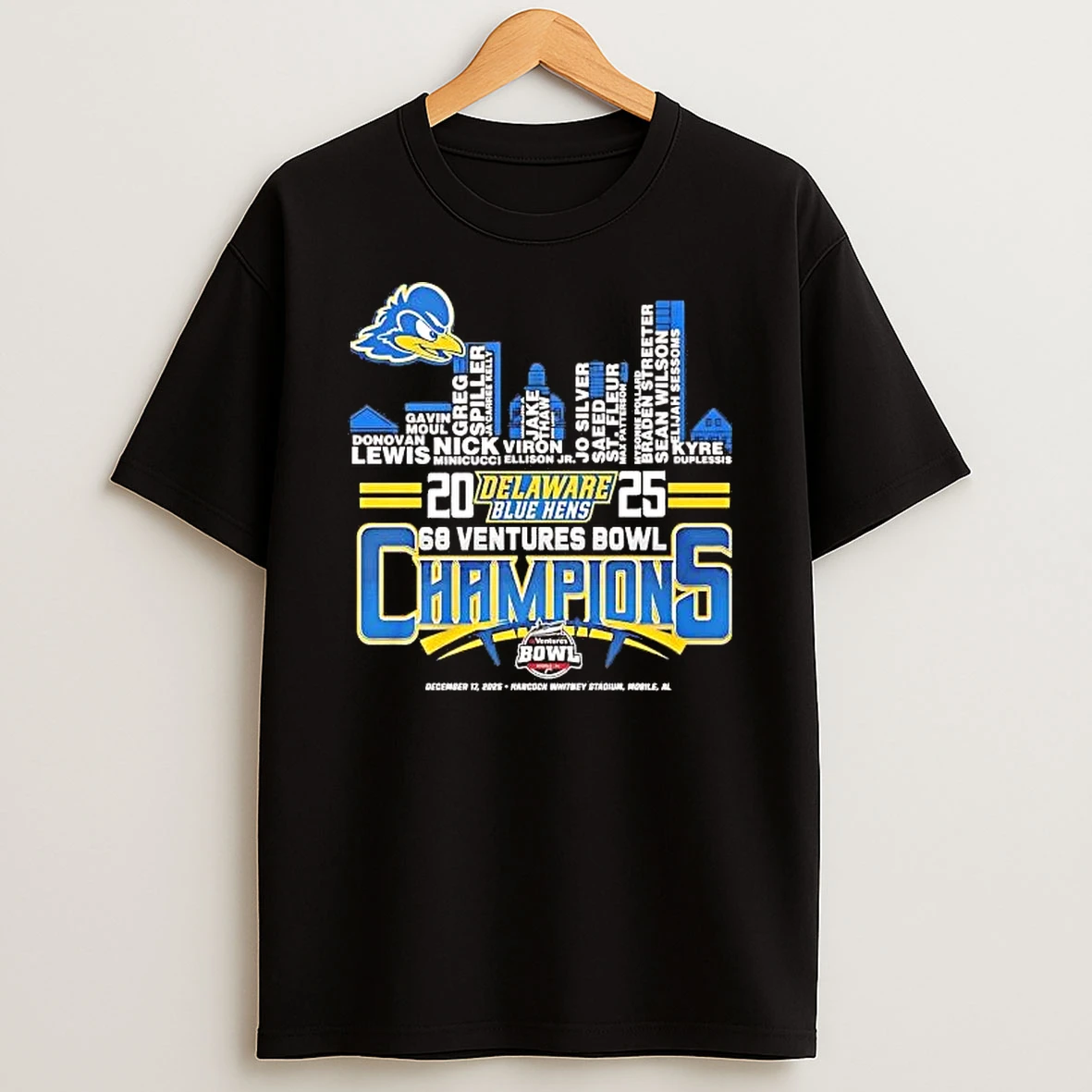 Whatwillwear Hoopoetees 20251219_181129 71_delaware Fightin Blue Hens 2025 68 Ventures Bowl Champions Shirts