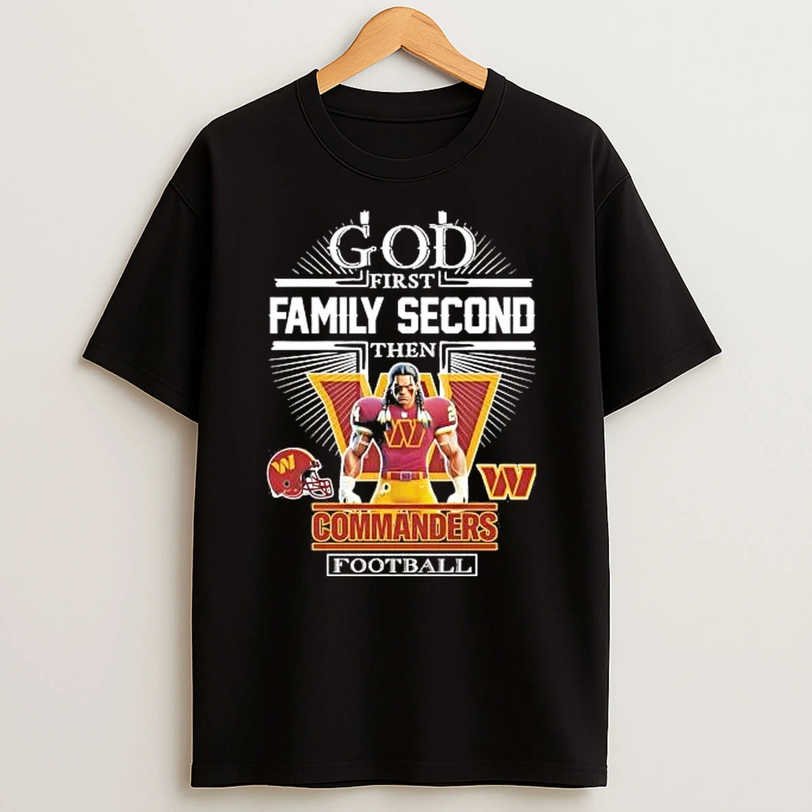Whatwillwear Hoopoetees 20251219_181129 71_god First Family Second Then Washington Commanders Football Mascot Shirts