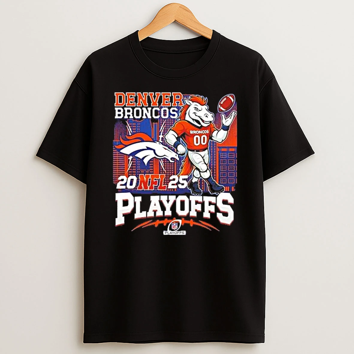 Whatwillwear Hoopoetees 20251222_101025 234_denver Broncos Mascot 2025 Nfl Playoffs Skyline Shirts