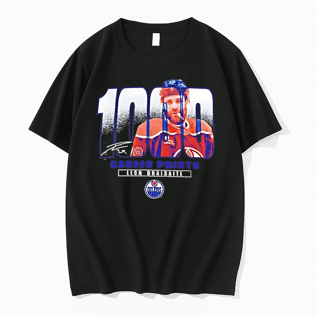 Whatwillwear Hoopoetees 20251222_101025 234_leon Draisaitl 1000 Career Points Edmonton Oilers Shirts