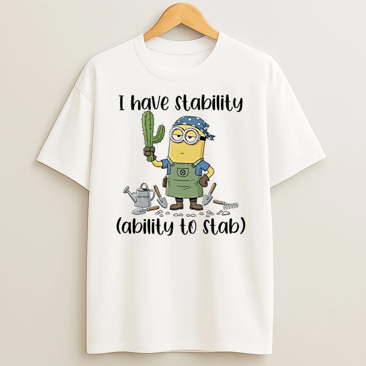 Whatwillwear Hoopoetees 20251222_101025 234_minion I Have Stability Ability To Stab Shirts