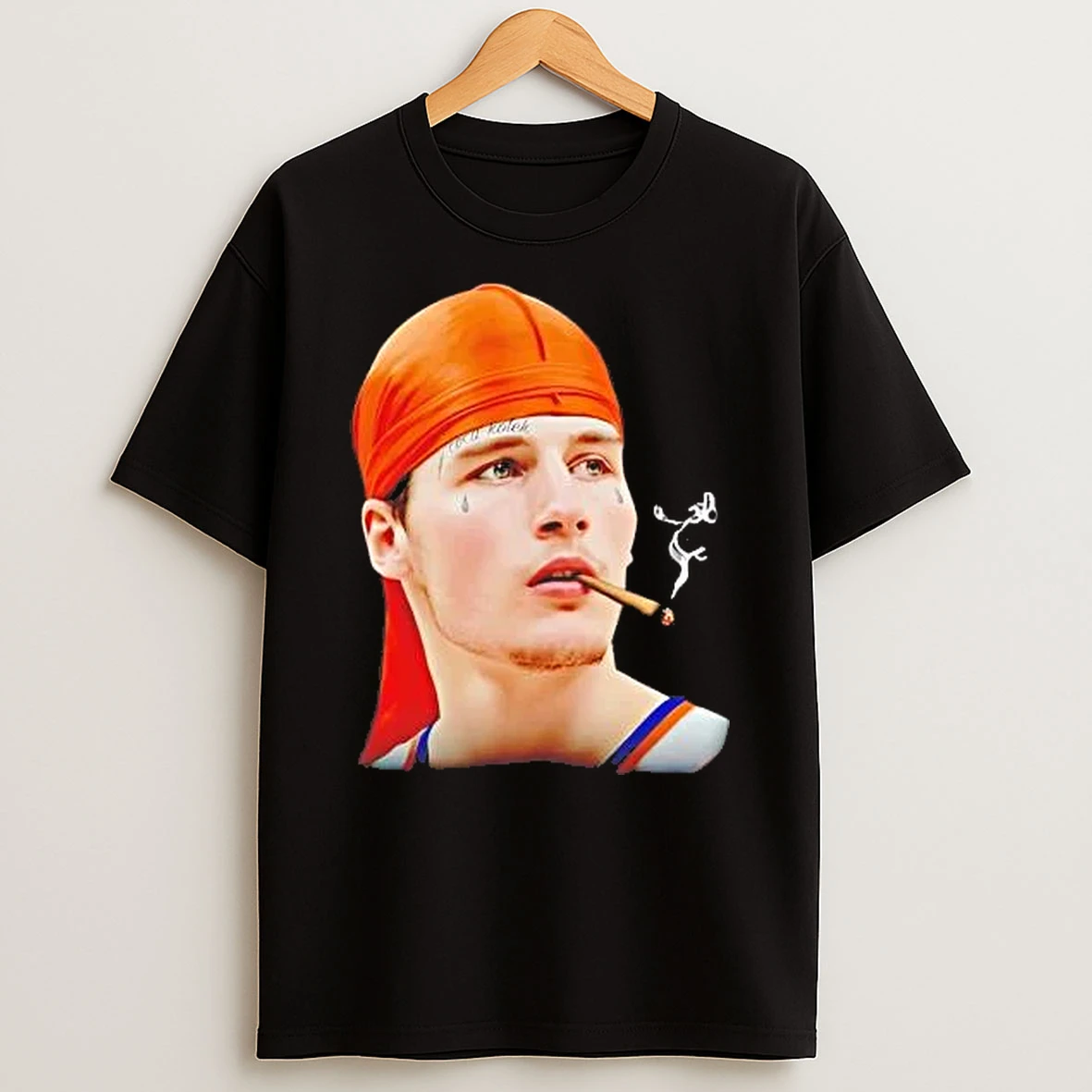 Whatwillwear Hoopoetees 20251222_101025 234_new York Knicks Gangsta Kolek Smoking Tyler Kolek Shirts