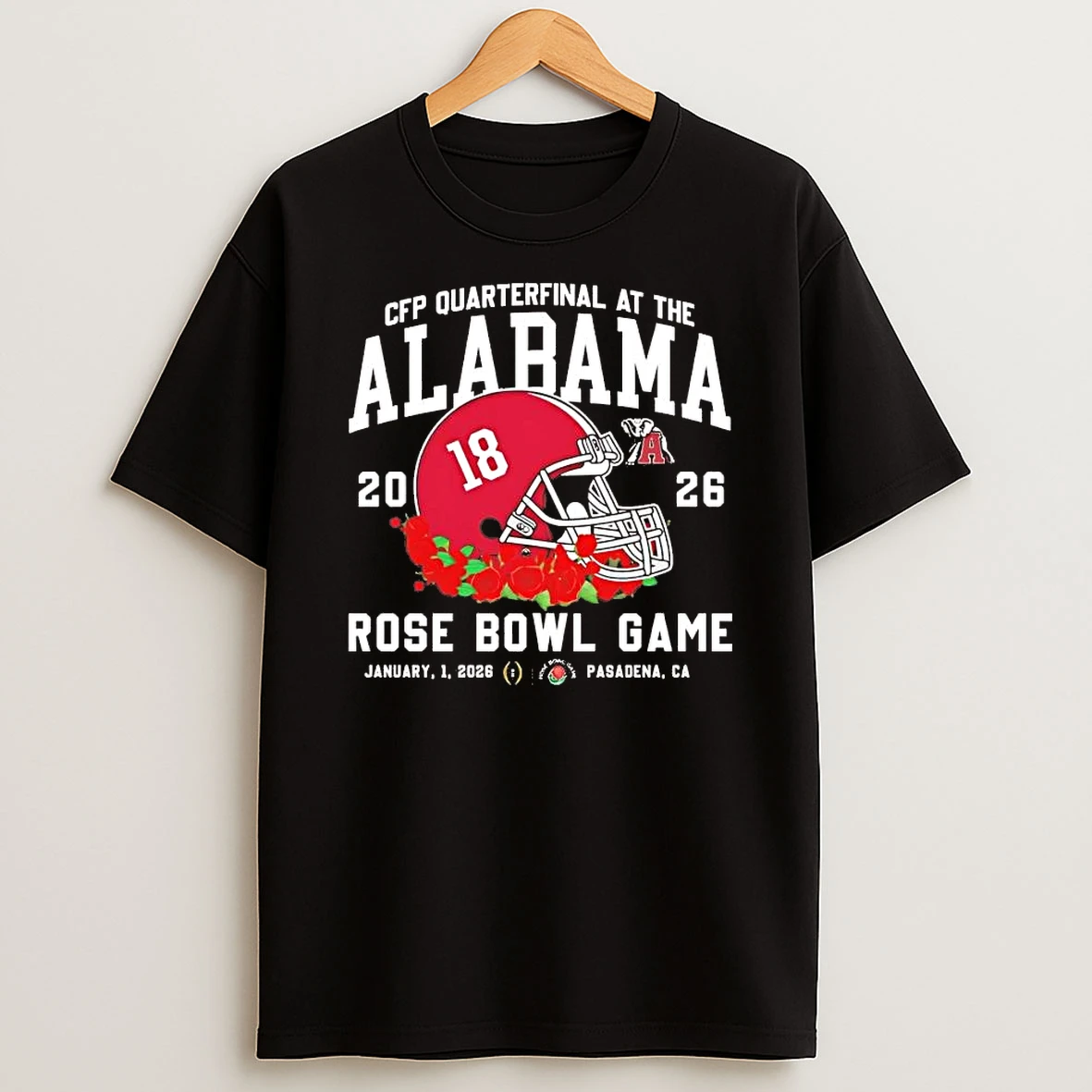 Whatwillwear Hoopoetees 20251223_095008 185_alabama Crimson Tide 2026 Cfp Quarterfinal At The Rose Bowl Game Helmet Shirts