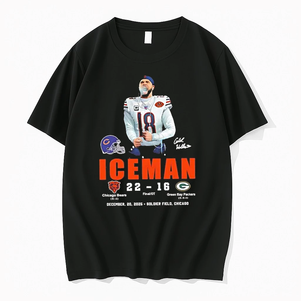 Whatwillwear Hoopoetees 20251223_095008 185_caleb Williams Iceman Chicago Bears Vs Green Bay Packers Shirts