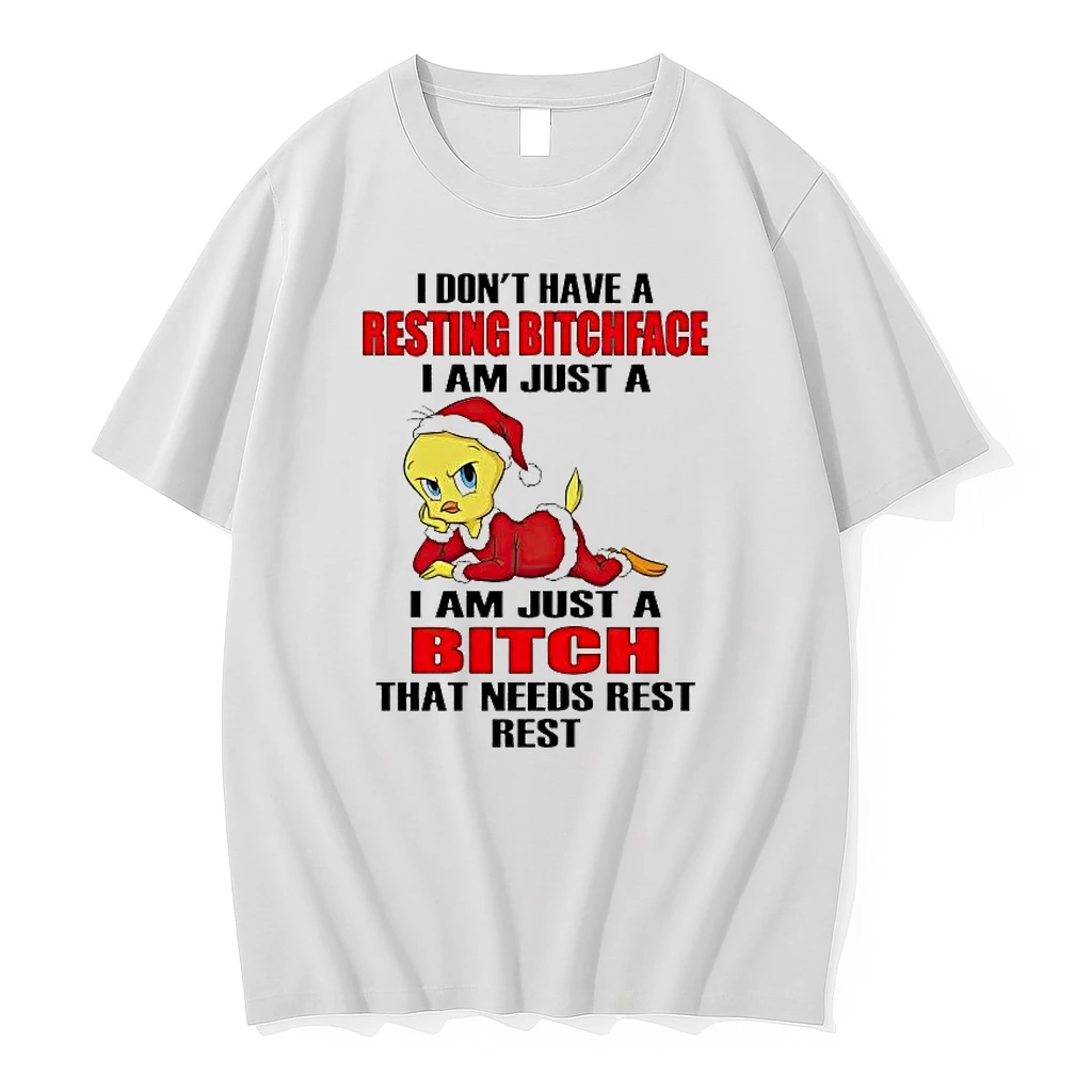 Whatwillwear Hoopoetees 20251223_095008 185_chicken I Dont Have A Resting Bitchface I Am Just A Bitch Christmas Shirts