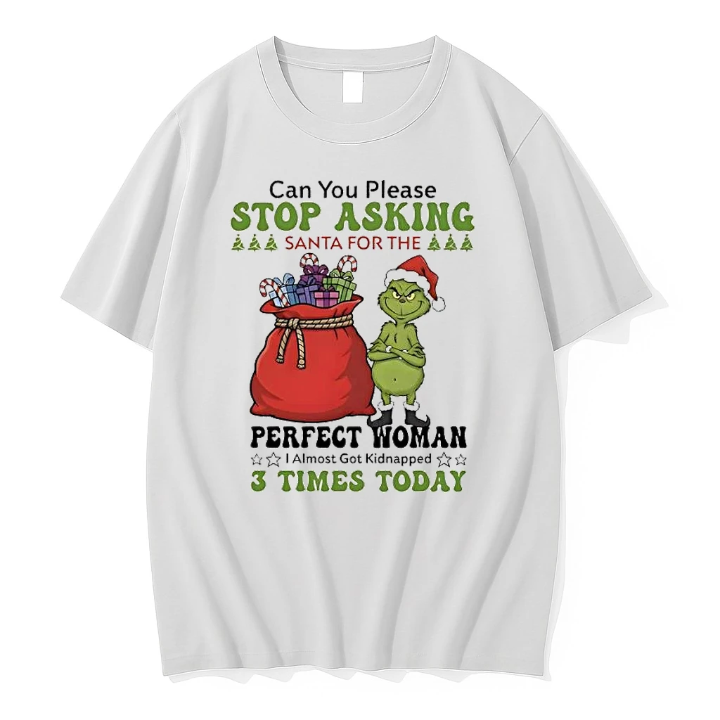 Whatwillwear Hoopoetees 20251223_095008 185_grinch Can You Please Stop Asking Santa For Perfect Woman Christmas Shirts