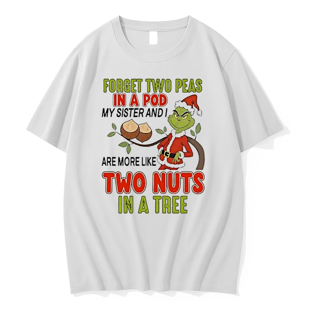 Whatwillwear Hoopoetees 20251223_095008 185_grinch Forget Two Peas In A Pod Two Nuts In A Tree Christmas Shirts