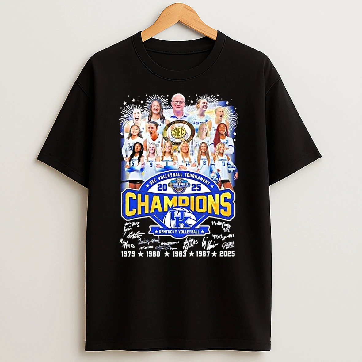 Whatwillwear Hoopoetees 20251223_095008 185_kentucky Wildcats 2025 Sec 5x Volleyball Tournament Champions Shirts
