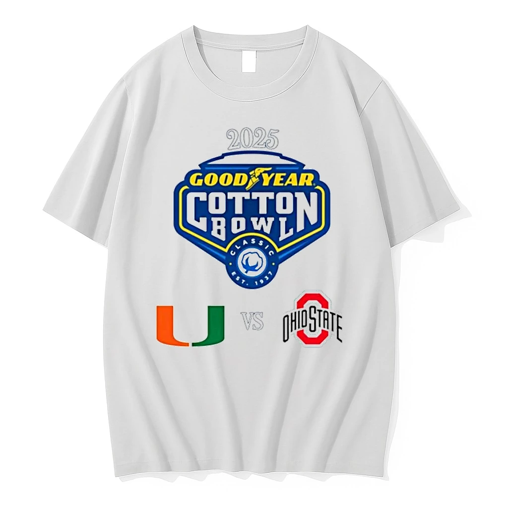 Whatwillwear Hoopoetees 20251223_095008 185_miami Hurricanes Vs Ohio State Buckeyes 2025 Goodyear Cotton Bowl Shirts