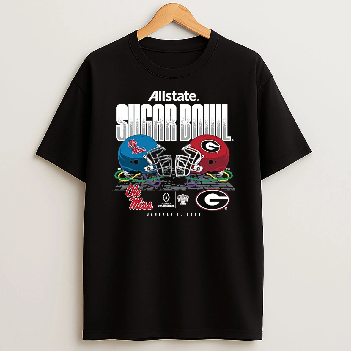 Whatwillwear Hoopoetees 20251223_095008 185_ole Miss Rebels Vs Georgia Bulldogs 2026 Allstate Sugar Bowl Head To Head Shirts