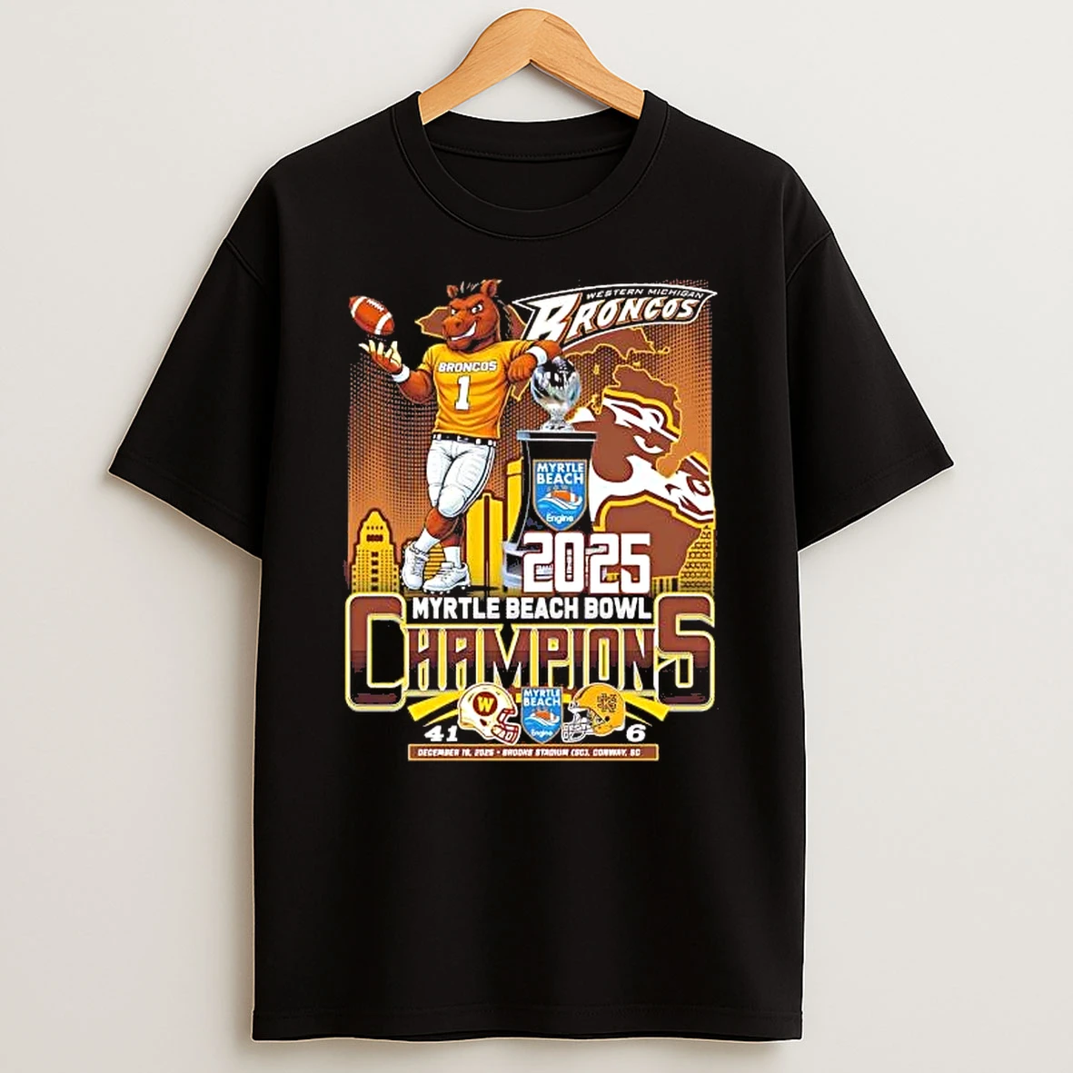Whatwillwear Hoopoetees 20251223_095008 185_western Michigan Broncos 2025 Myrtle Beach Bowl Champions Skyline Shirts