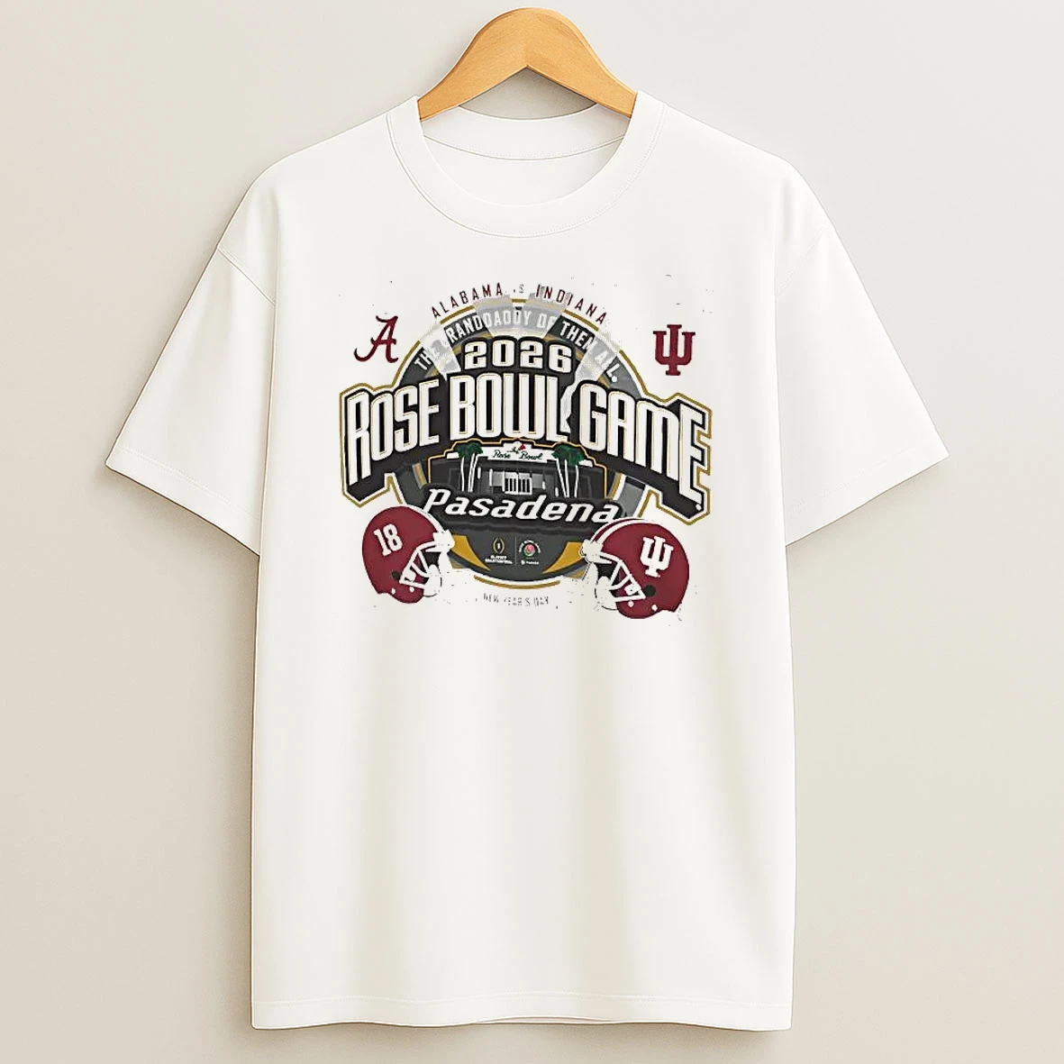 Whatwillwear Hoopoetees 20251223_142304 80_indiana Vs Alabama The Grand Daddy Of Them All 2026 Rose Bowl Game Head To Head Shirts