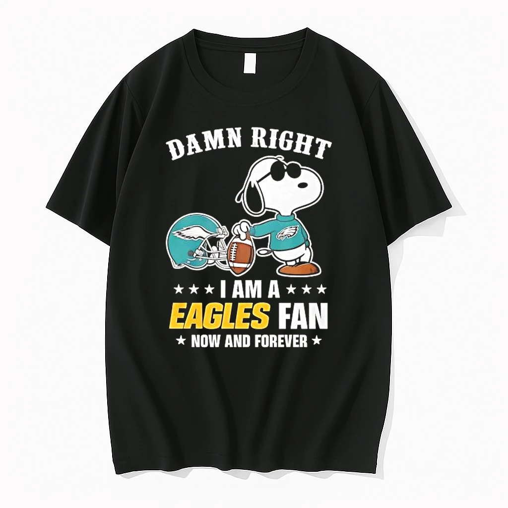 Whatwillwear Hoopoetees 20251223_143757 43_snoopy Damn Right I Am A Philadelphia Eagles Fan Now And Forever Shirts