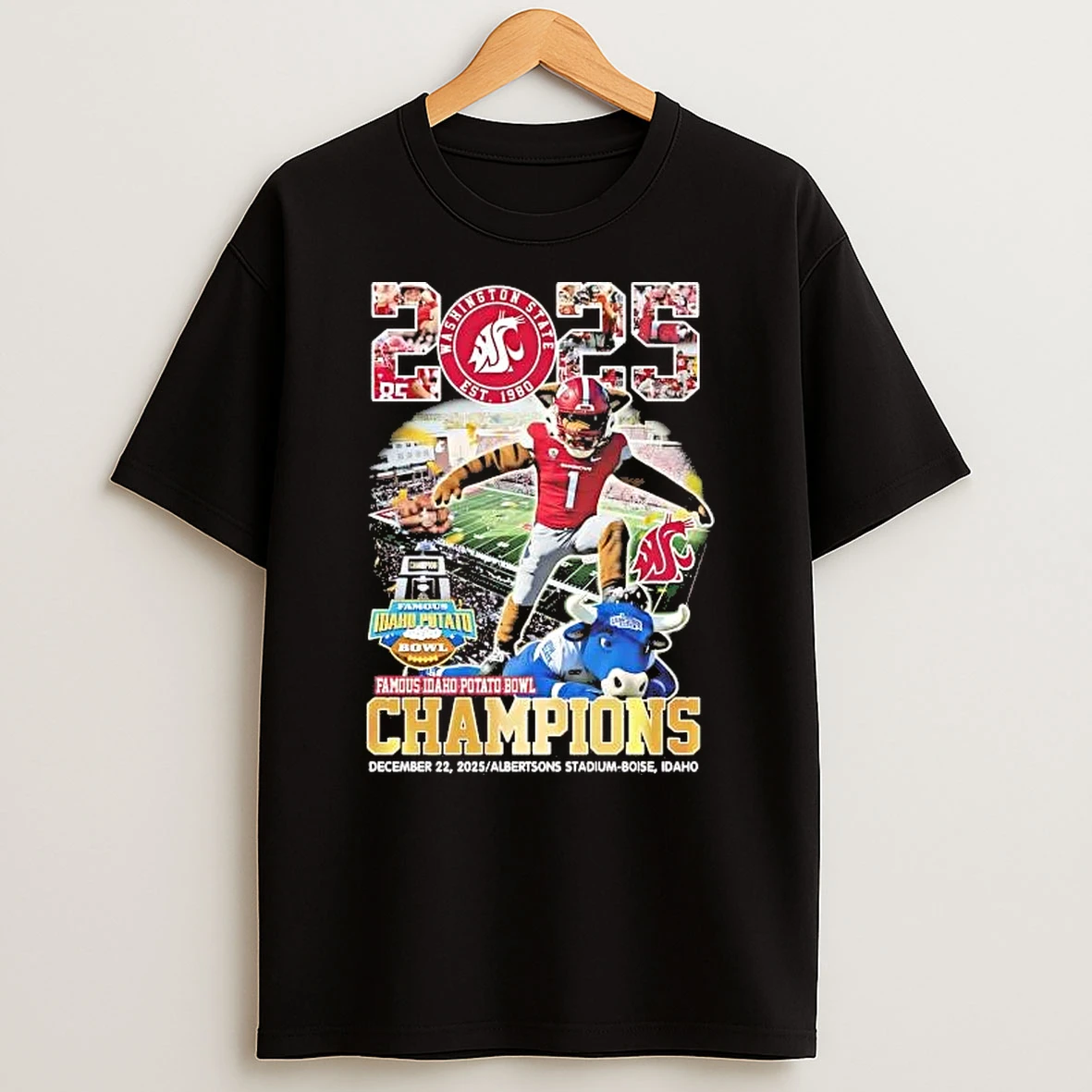 Whatwillwear Hoopoetees 20251225_094923 61_washington State Cougars Beat Utah State 2025 Idaho Potato Bowl Champions Shirts