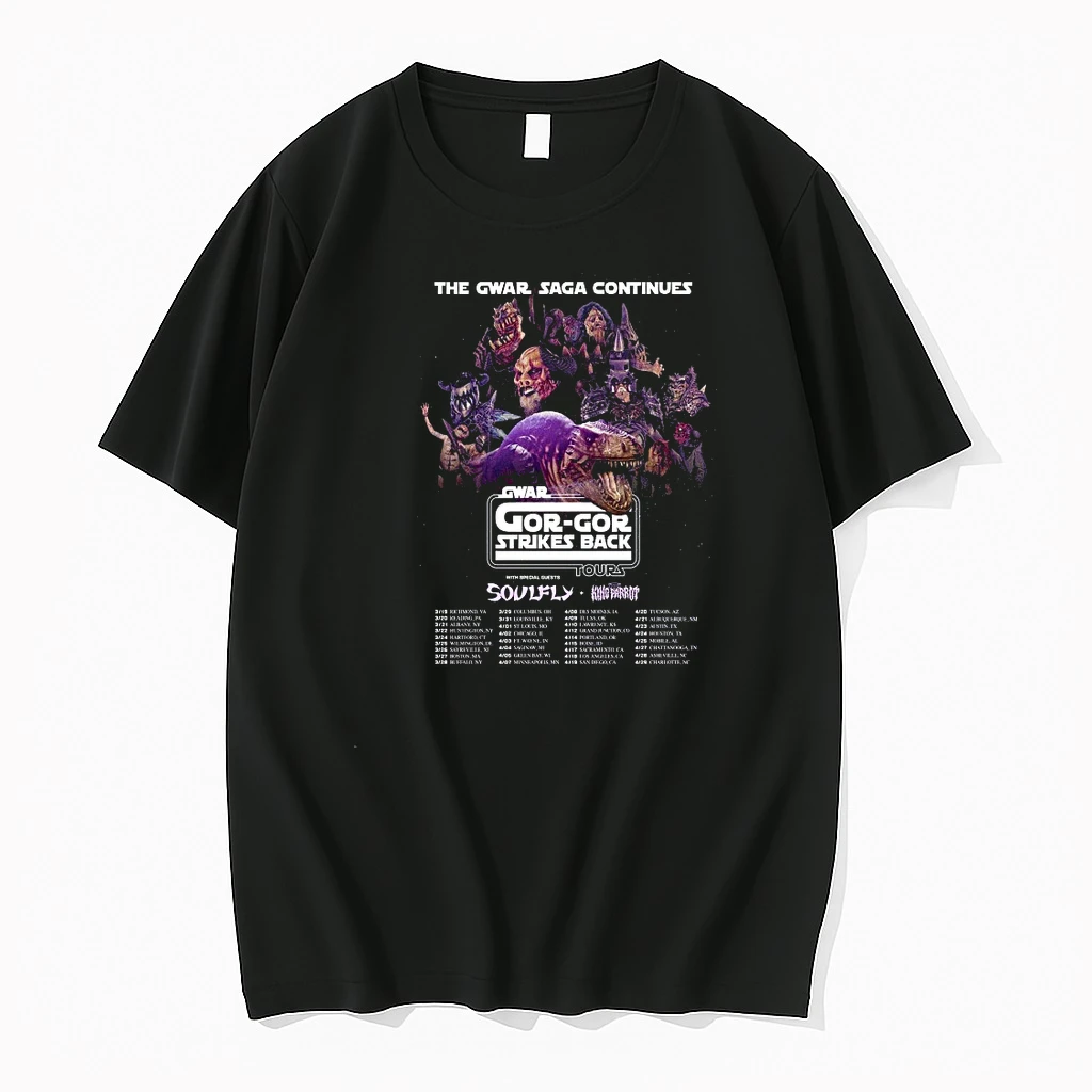 Whatwillwear Teeextra 20251217_123045 40_gwar The Gwar Saga Gor Gor Strikes Back Tour 2026 North America City Shirts