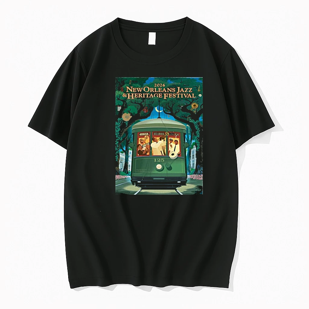 Whatwillwear Teeextra 20251217_123045 40_new Orleans Jazz And Heritage Festival 2026 125th Anniversary Of Louis Armstrong 125th Streetcar Shirts