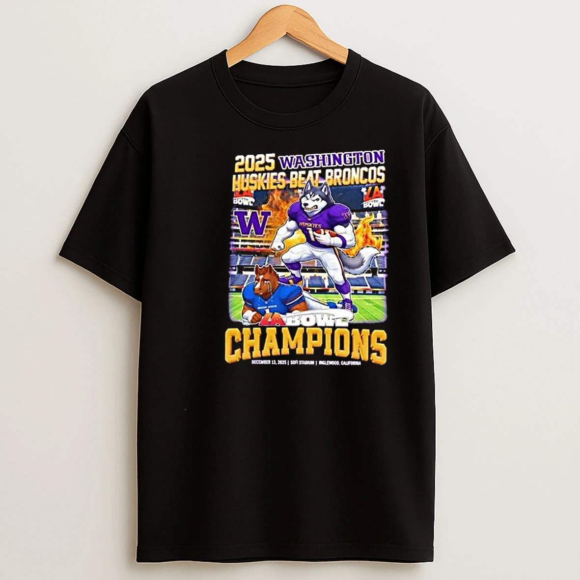 Whatwillwear Teeextra 20251217_123045 40_washington Huskies Beat Broncos 2025 La Bowl Champions Mascot Shirts
