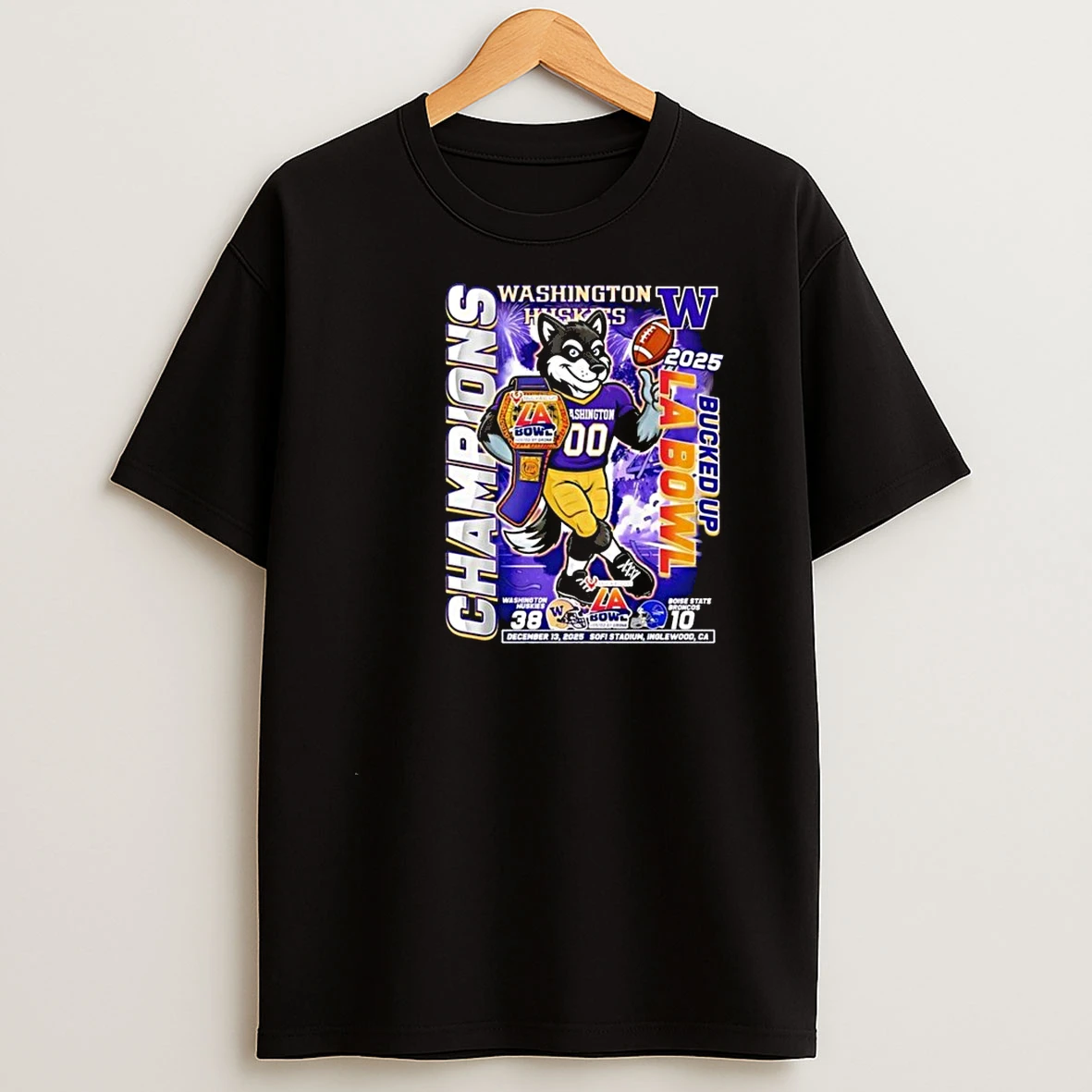 Whatwillwear Teeextra 20251217_123045 40_washington Huskies Bucked Up La Bowl Champions 2025 Mascot Shirts