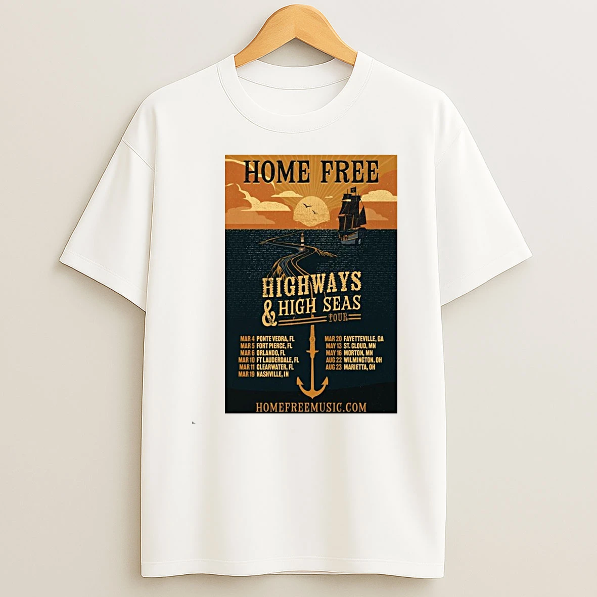 Whatwillwear Teeextra 20251217_125949 23_home Free Highways High Seas 2026 Tour Shirts
