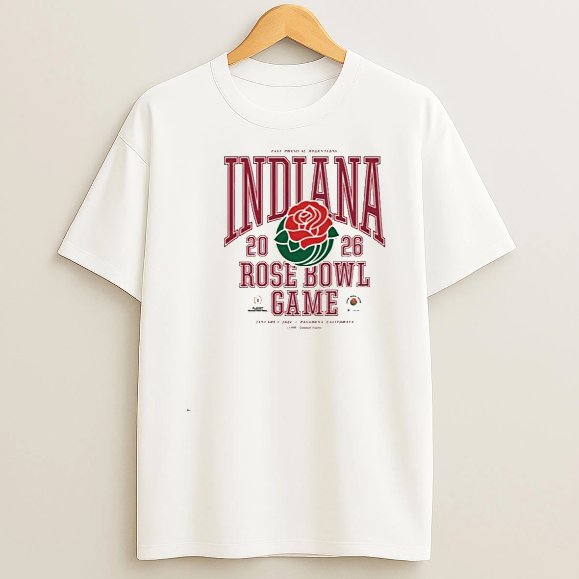 Whatwillwear Teeextra 20251217_125949 23_indiana Hoosiers Iu Fast Physical Relentless 2026 Rose Bowl Graphic Shirts