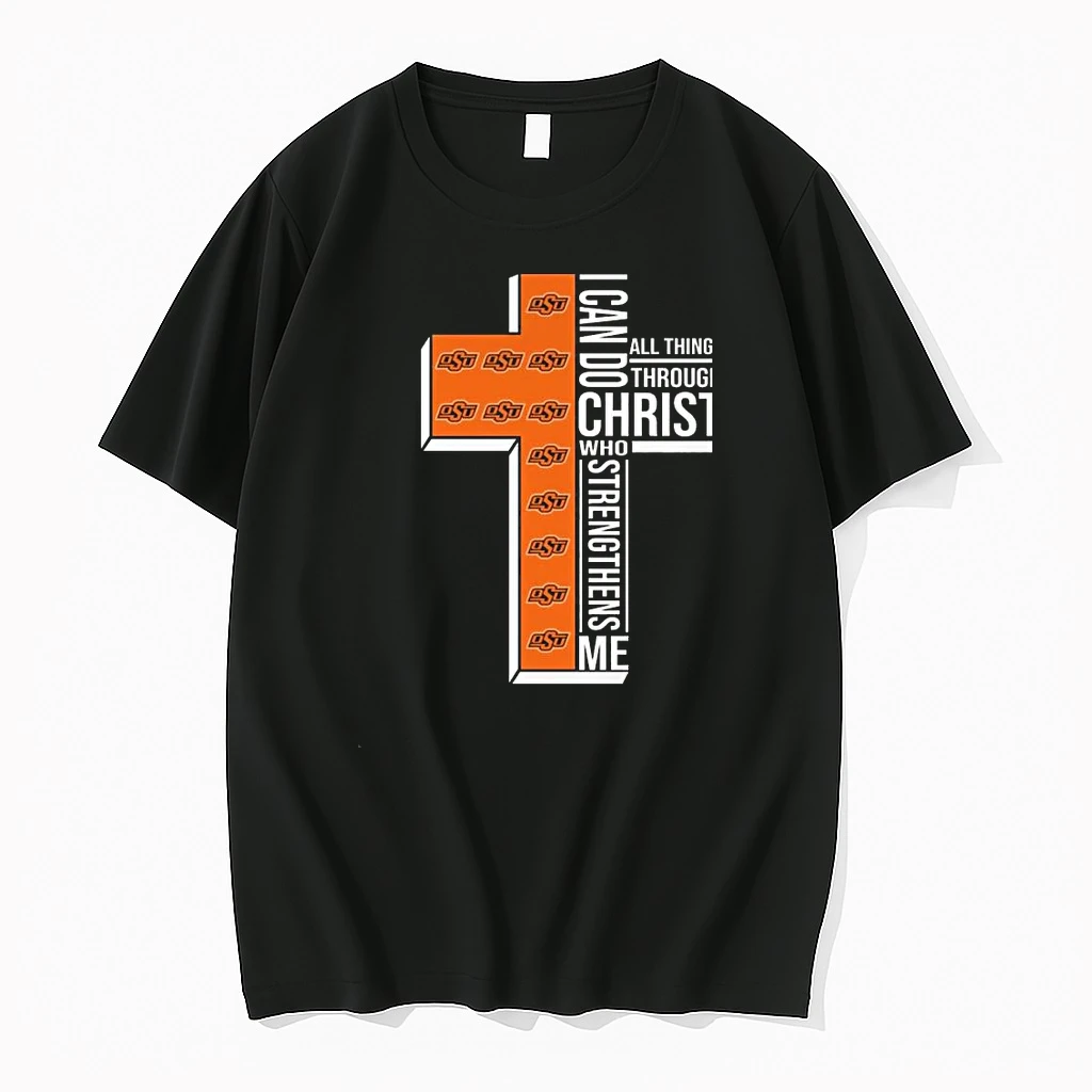 Whatwillwear Teeextra 20251219_121242 48_oklahoma State Cowboys I Can Do All Things Through Christ Who Strengthens Me Cross Shirts