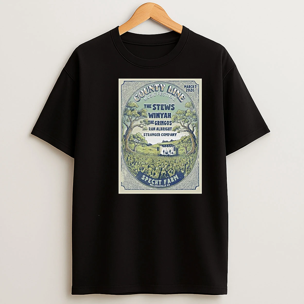 Whatwillwear Teeextra 20251219_225723 16_county Line Music Festival Milledgeville Ga March 7 2026 Concert Shirts