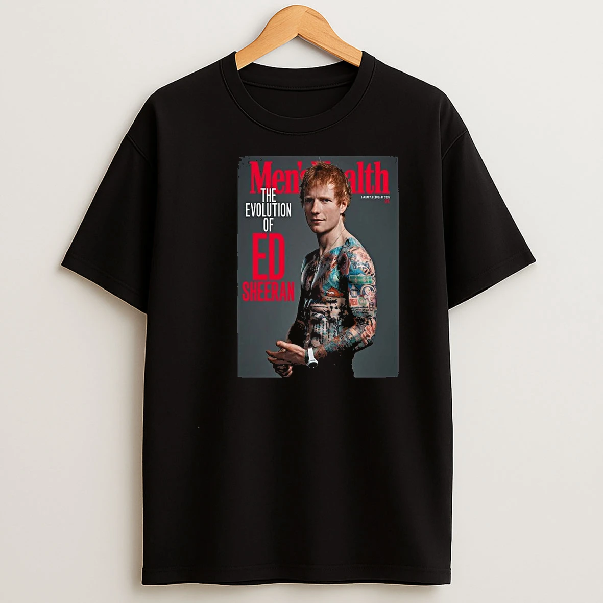Whatwillwear Teeextra 20251219_232316 69_ed Sheeran Graces The Cover Of Mens Health Uk Magazine January February 2026 Issue The Evolution Of Ed Shirts