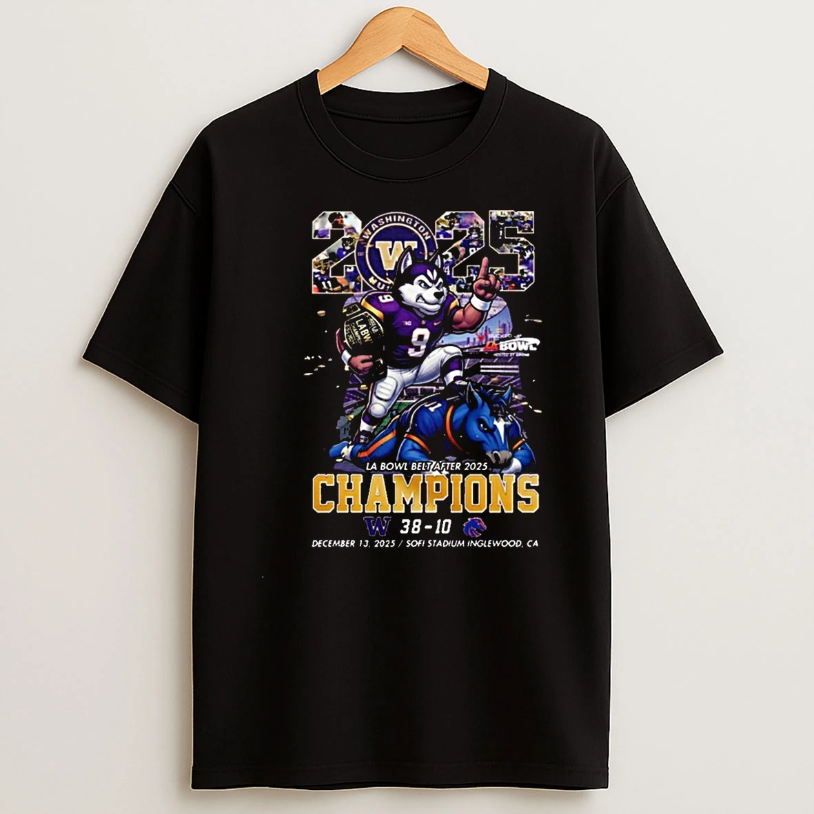 Whatwillwear Teeextra 20251219_232316 69_washington Huskies Wins Boise State Broncos At La Bowl Belt After 2025 Champions Mascot Shirts