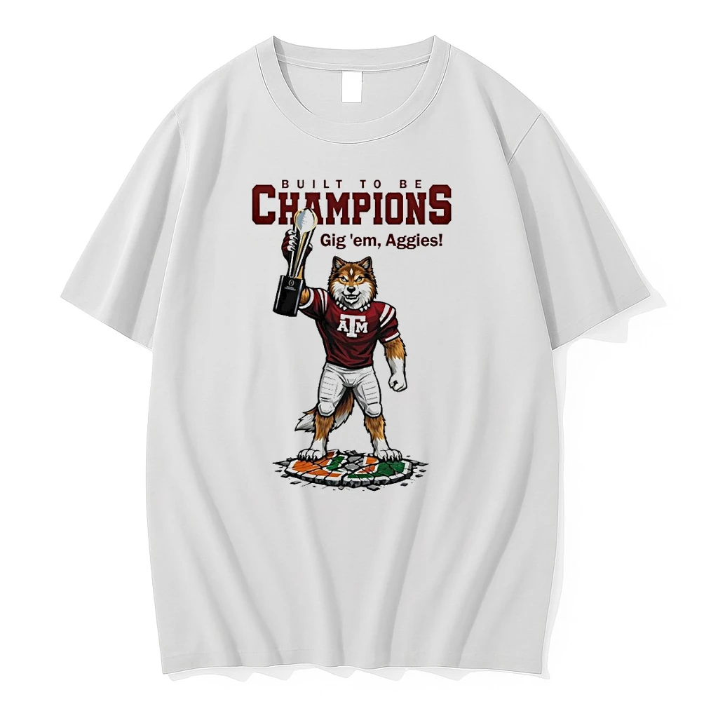 Whatwillwear Teeextra 20251222_095242 8_texas Am Aggies Ncaa College Football Playoff Game Built To Be Champions Gig Em Aggies Mascot Shirts