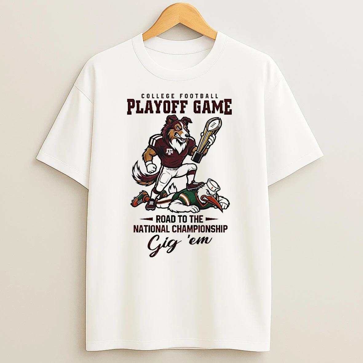 Whatwillwear Teeextra 20251222_095242 8_texas Am Aggies Ncaa College Football Playoff Game Road To The National Championship Gig Em Mascot Shirts
