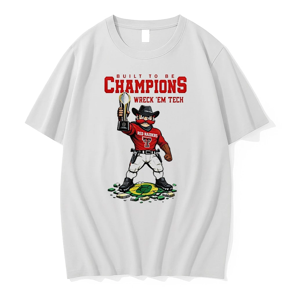Whatwillwear Teeextra 20251222_095242 8_texas Tech Red Raiders Ncaa College Football Playoff Game Built To Be Champions Wreck Em Tech Mascot Shirts