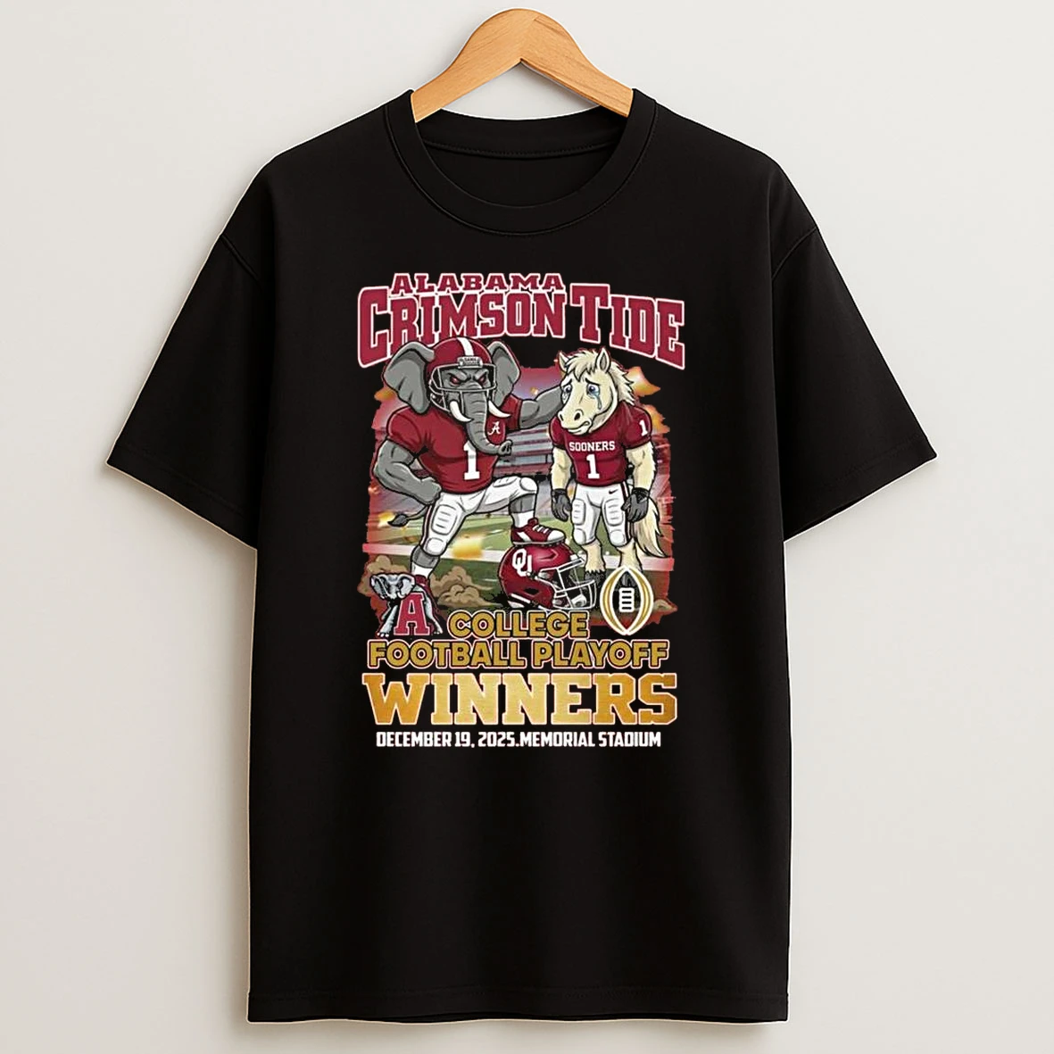 Whatwillwear Teeextra 20251222_122938 45_alabama Crimson Tide College Football Playoff Winners Dec 19 2025 Memorial Stadium Mascot Shirts