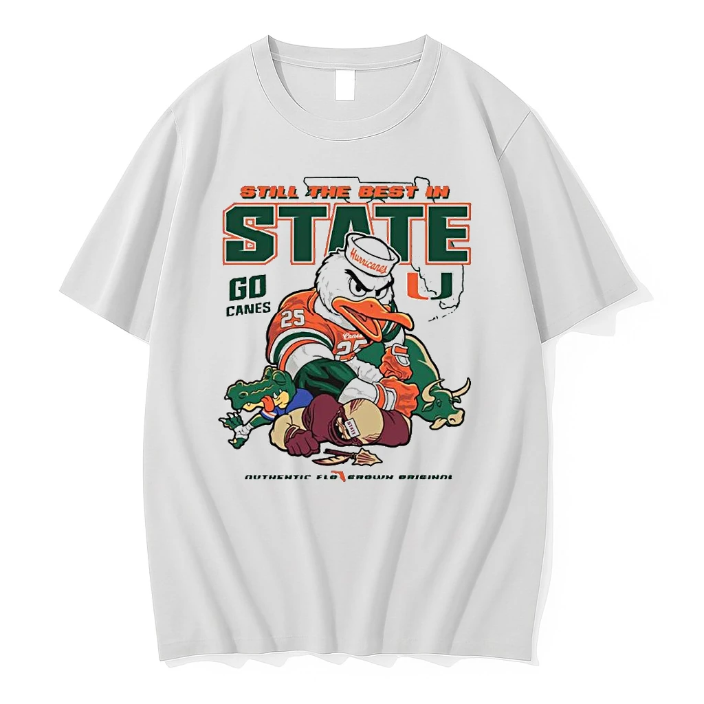 Whatwillwear Teeextra 20251222_130310 42_miami Hurricanes Football Still The Best In State Go Canes Mascot 2025 Shirts