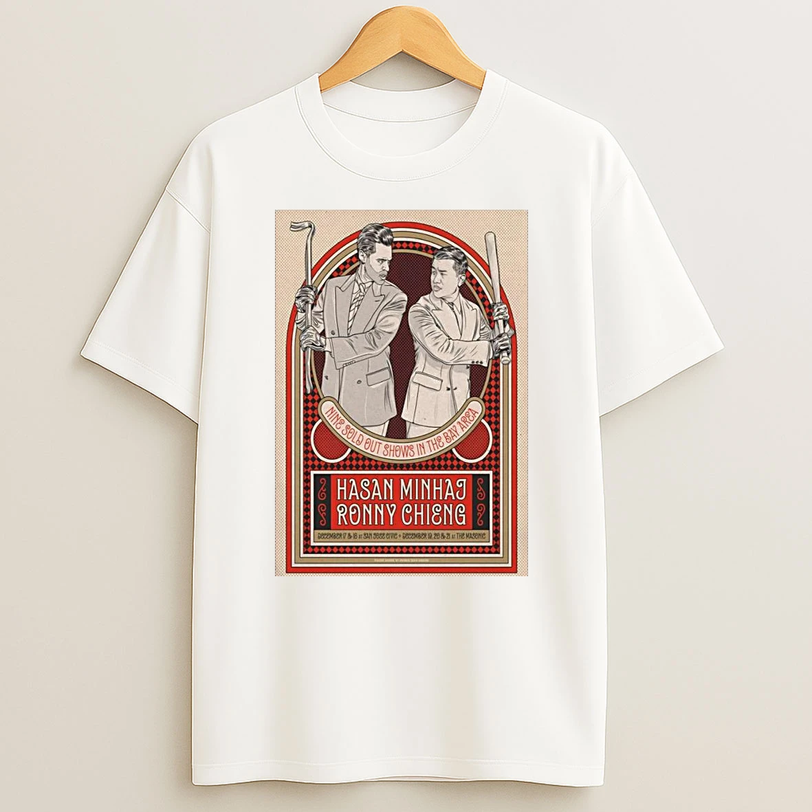 Whatwillwear Teeextra 20251223_125621 39_hasan Minhaj And Ronny Chieng San Jose Ca And San Francisco Ca Dec 17 21 2025 Shirts