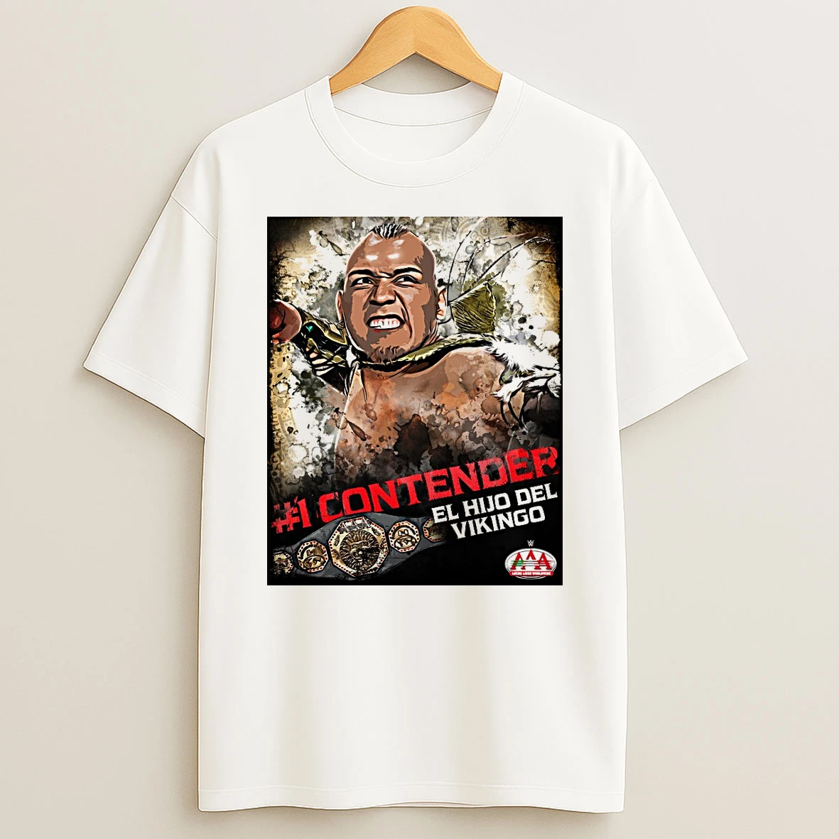1 Contender El Hijo Del Vikingo Aaa Mega Championship Shirts